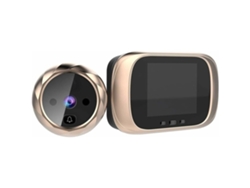 Timbre digital con pantalla LCD de 2,8" y visión nocturna, color dorado Brilvibera wer