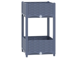 Arriate VIDAXL Gris Polipropileno (40x40x71 cm)