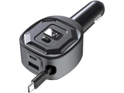 Adaptador De Carga Pd De 65 W Con Indicador De Voltaje, Cargador Para Coche Y Cable.
