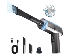 Aspiradora Portátil Para Coche, 120 W De Succión Potente, Recargable, Para Uso En Seco Y Húmedo, Para El Hogar Y El Coche Czhhmart