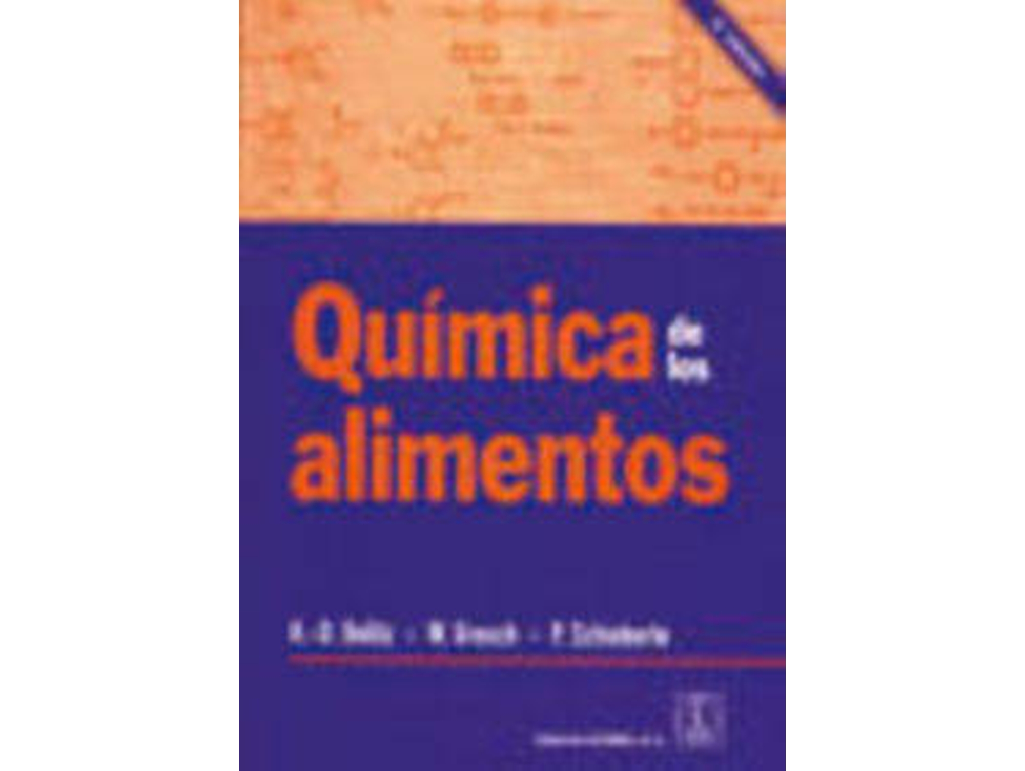 Libro Química De Los Alimentos de H D Belitz e W Grosch (Español)