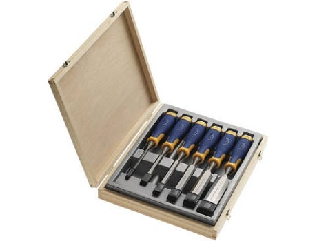 Estuche de 6 Formones Caja de Madera MS750 IRWIN