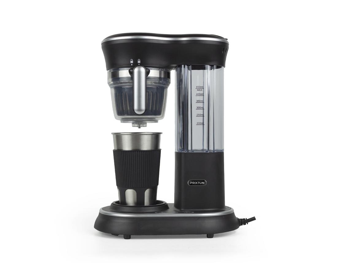 Máquina de Café Manual con Moedor PRIXTON Capri (600 W - 450 ml - Negro)