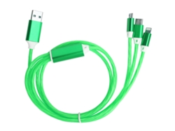 Cable de datos LED verde para Android Tipo-C EOOCOO