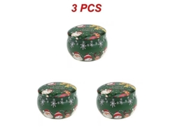 Latas Metálicas Navideñas De 125 G Para Guardar Café, Té, Especias, Dulces Y Joyas.