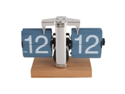 Reloj de mesa retro abatible (giro automático, batería)