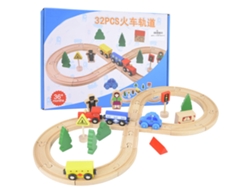 Ats-juguete Inteligente Tren De Rieles De Madera Multifunción Para Niños, Ensamblaje Diy, Regalo Para Niños