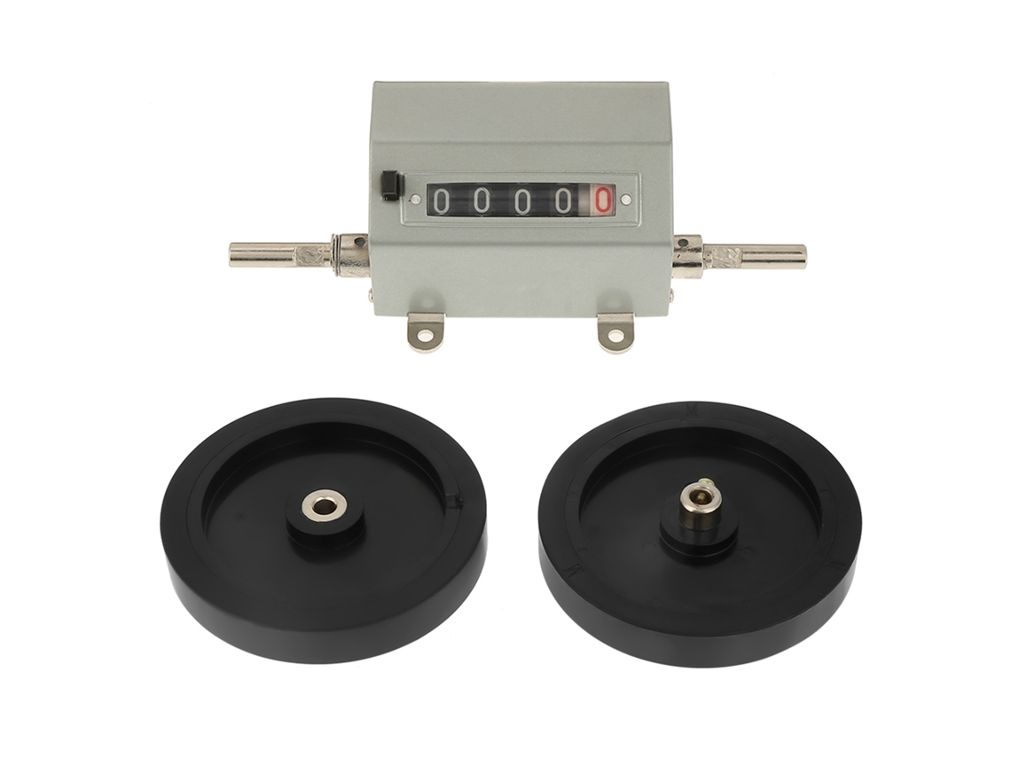 Contador De Longitud De Rueda Giratoria 5 Dígitos 0-9999.9 Velocidad Máxima 350rpm Gris Con Reset
