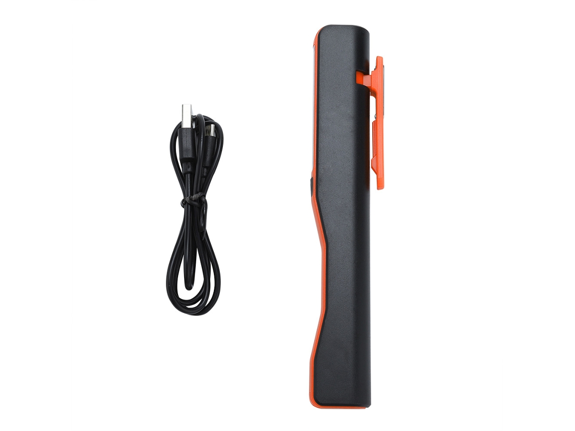 2026-linterna Led Cob Recargable De Bolsillo Con Clip Giratorio Magnético Y Luz De Trabajo Naranja