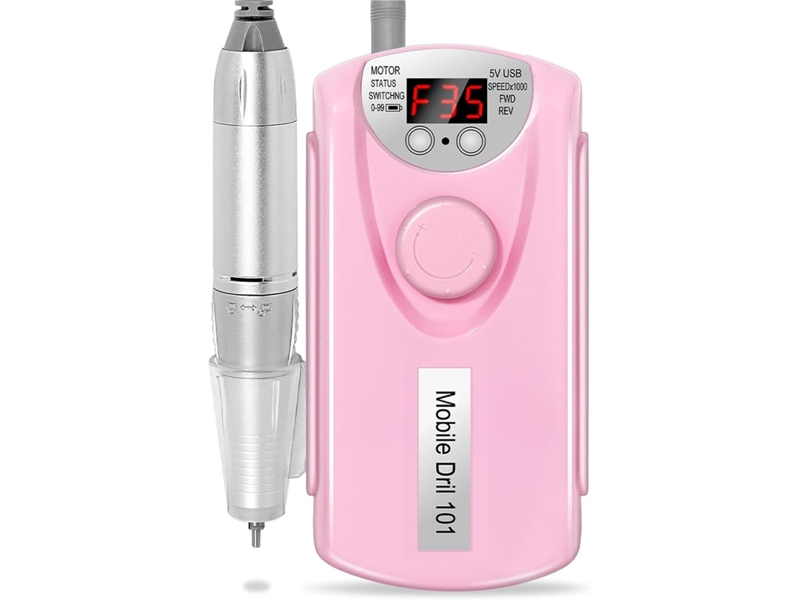 Taladro De Uñas Eléctrico Recargable De 35000/45000 Rpm, Lima De Uñas Portátil Profesional.