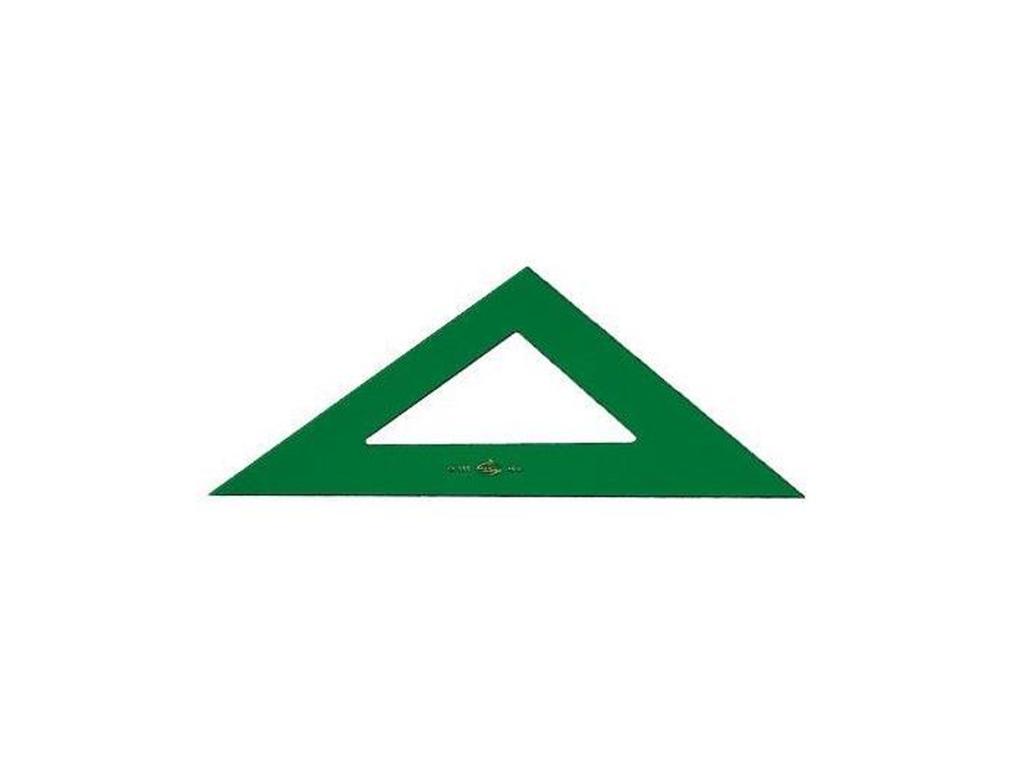 Escuadro Faber Plastico Especial 32 Cm Verde Transparente