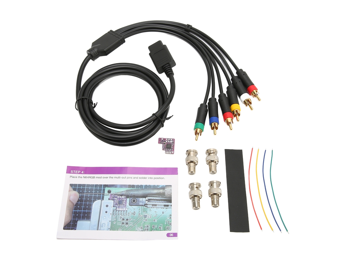 Modchip RGB estable para N64 con imagen nítida y fácil instalación. Convertidor NTSC RGB.