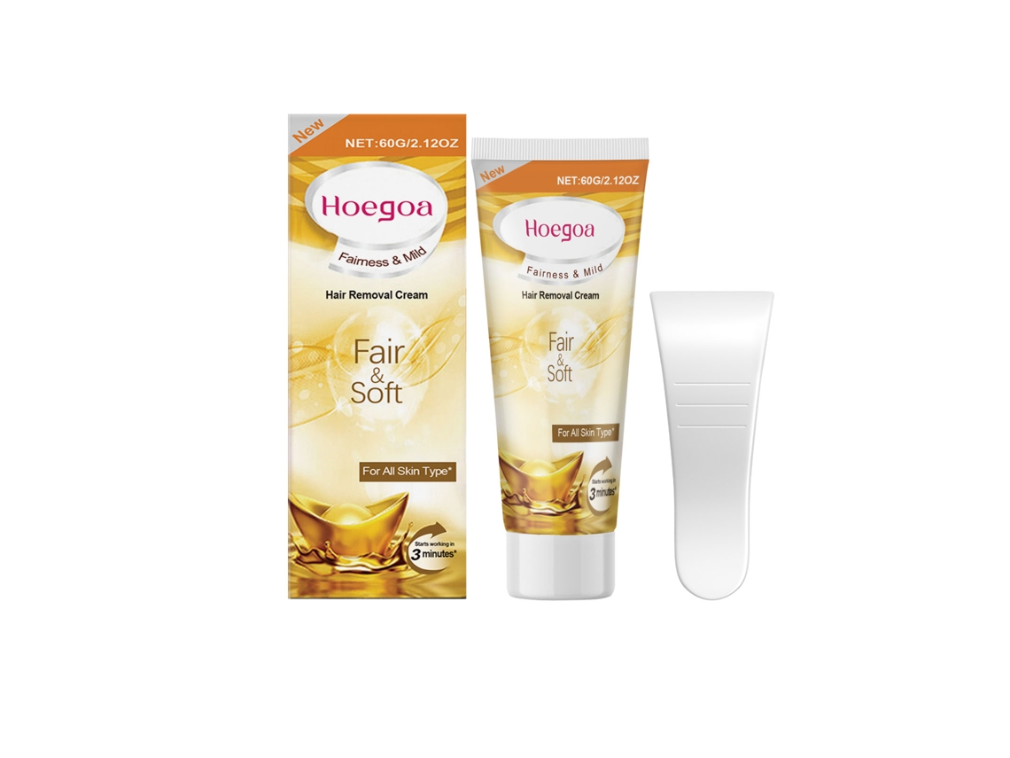 Crema depilatoria antimelanosis con cúrcuma