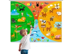 Juguetes de animales de granja de fieltro para contar historias, ideales para el aprendizaje de la primera infancia.