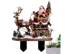 Estacas Acrílicas Para Jardín – Arte Navideño De Dibujos Animados En 2d Para Jardín – Decoración A La Intemperie Para
