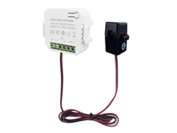 Medidor De Energía Inteligente Wifi Tuya Con Relé Y Pinza Ct 80a 90-250vac