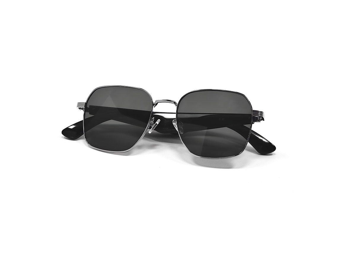 Gafas inteligentes Chrui Gy200 con protección UV y traducción automática de diálogos por IA en más de 100 idiomas (gris)