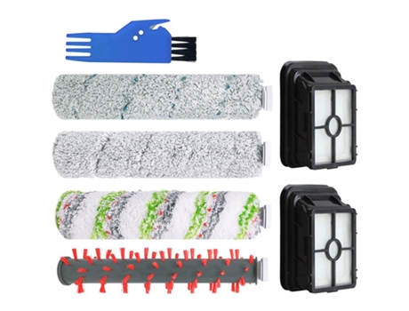 Filtro de rollos de cepillo para Bissell Crosswave inalámbrico Max 2554A, 2590,2593 y 2596, juego de aspiradora en seco y húmedo todo en uno
