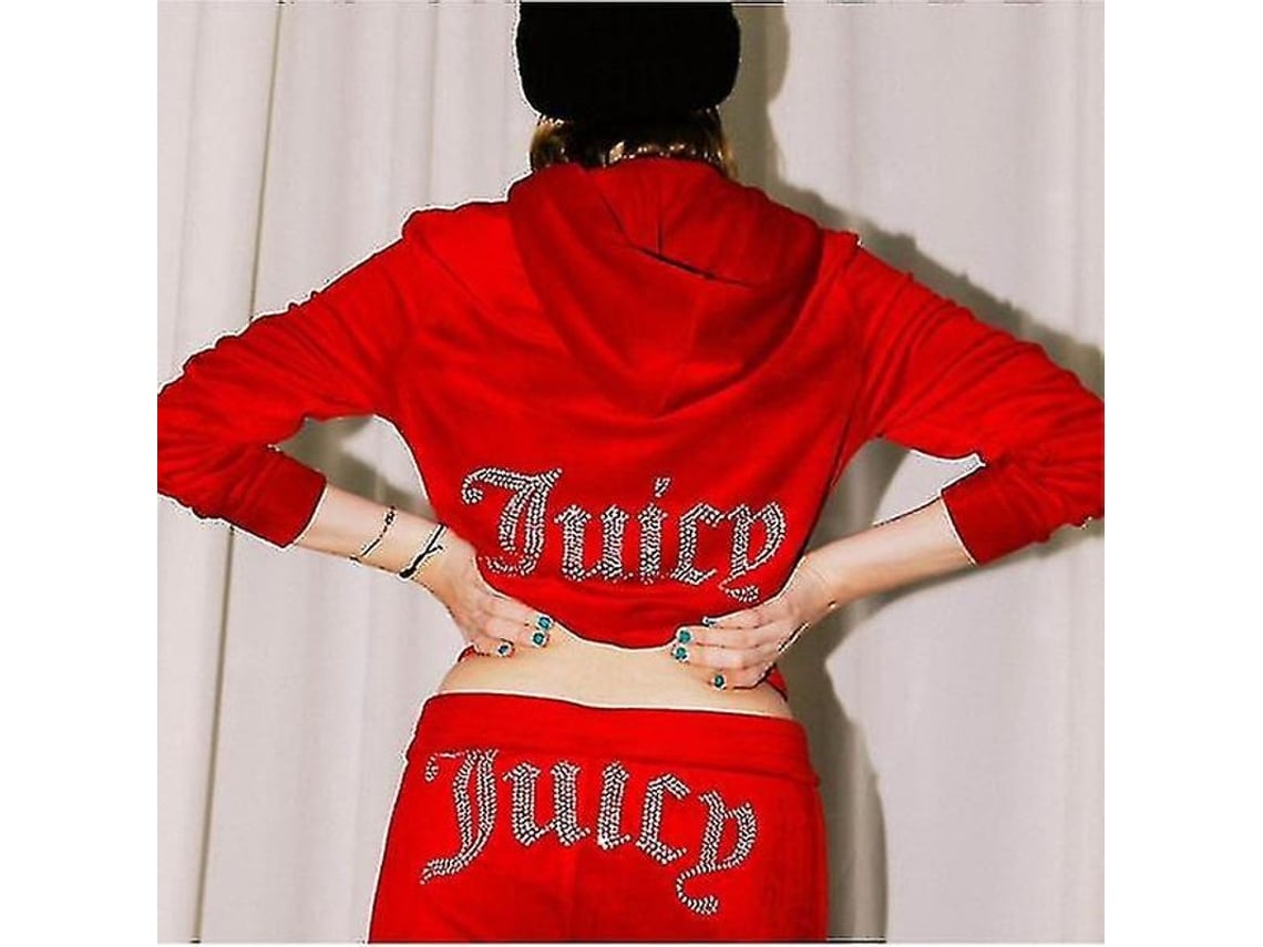 2026-conjunto De Pijama Casual Velvet Juicy Couture Para Mujer De Algodón Y Poliéster