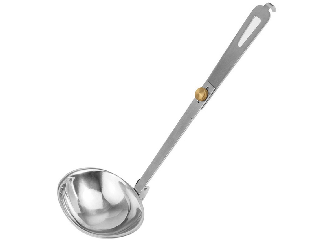 Mali colher de Sopa Plegável em Aço Inoxidável Portátil para Camping Cozinha Ao Ar Livre e Viagens
