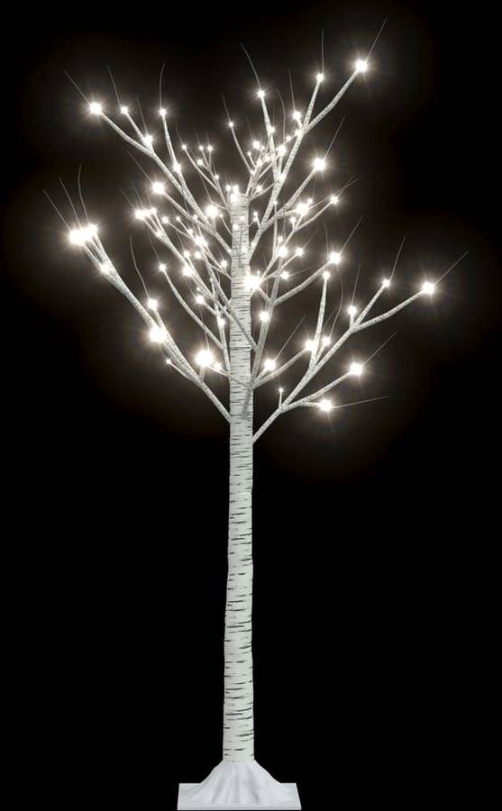 Árbol de Navidad VIDAXL con 120 LEDs (Blanco - 120 cm)