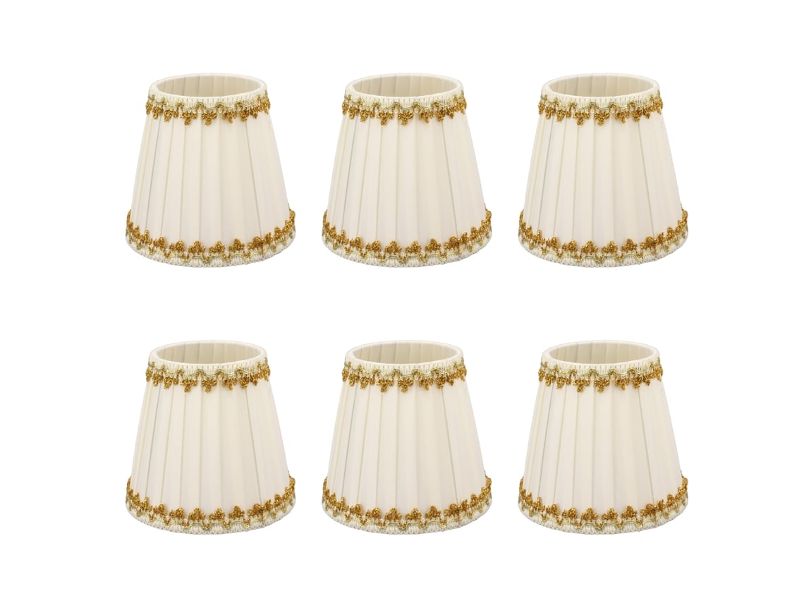 2026-6pcs Abat-jour De Lámpara De Vela Estilo Moderno Simple Decoración Hogar Para Bombilla Pequeña E14