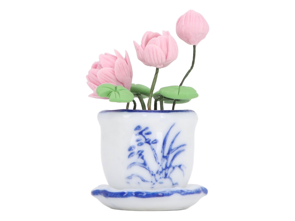 Flor En Miniatura En Un Jarrón Para Casa De Muñecas A Escala 1:12 - Exquisita Para Decoración Y Juegos De Rol.