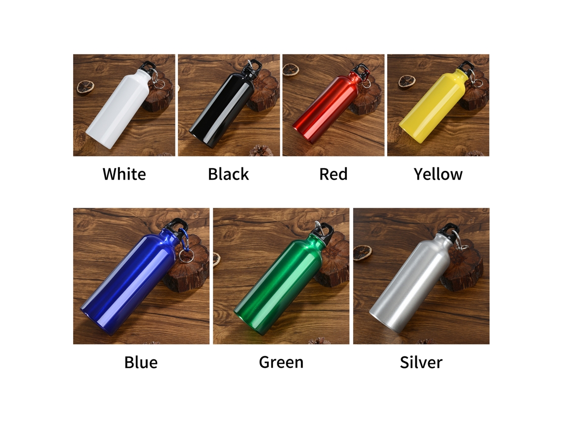 Botellas de agua de 500 ml con mosquetón, reutilizables y antifugas, varios colores