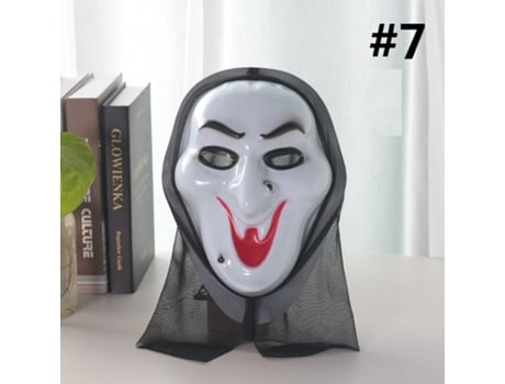 Máscara de terror de Halloween, disfraz de fiesta, esqueleto gritando, Cosplay, vampiro, bruja, esqueleto, máscaras de Cosplay HHZ