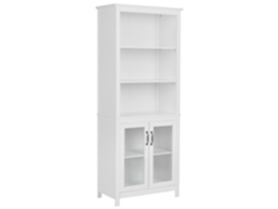 Vitrina BELIANI Lusby de MDF Blanco 75x38x181
