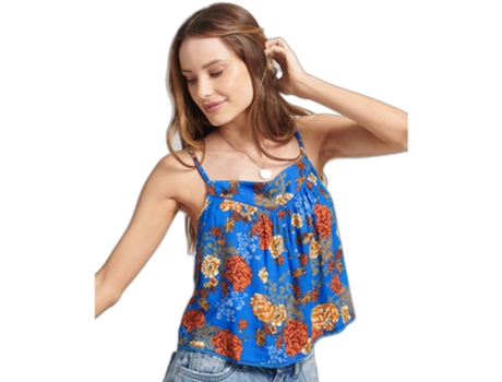 Camiseta para Mujer SUPERDRY (XS - Azul)