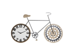 Reloj Pared Metal Mdf Bicicleta Negro 108x6,4x63,5cm