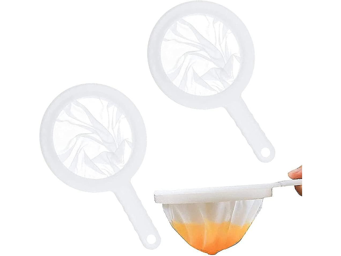 3 Coladores De Cocina 100 Mesh, Filtro Alimentario Con Mango Antideslizante, Para Mermelada Sin Semillas, Harina, Leche De Soja Y Más