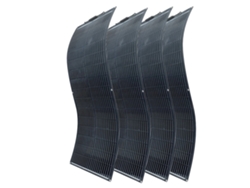 Panel solar monocristalino flexible, 100 W de potencia, diseño ligero, 400 W (4 x 100 W OEM)
