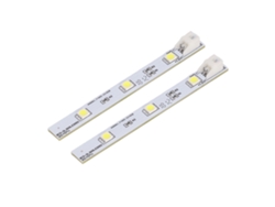 2026 2 Piezas Panel LED para refrigerador y congelador, respetuoso con la vista, tira LED para Electrolux BCD SL300LED001 DC12V