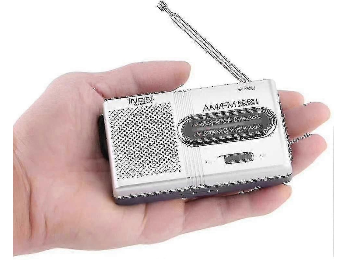 Mini Rádio Portátil Am/fm Com Antena Telescópica, Rádio De Bolso 26s