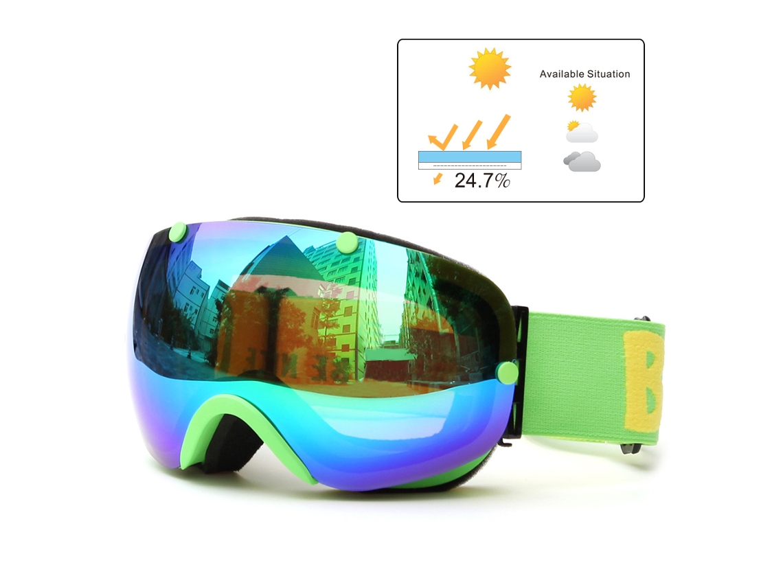 2026-gafas De Esquí Invierno Uv400 Dual Lente Anti Niebla Desmontable Unisex Snowboard Deportes