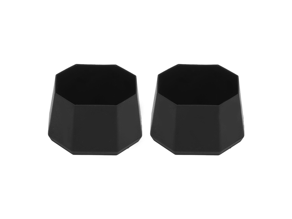 2 Protectores De Silicona Negra Para La Punta De Raquetas De Tenis Y Ráquetbol.