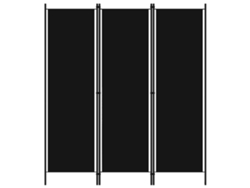 Separador LOVELY HOME con 3 Paneles Negro (150 x 180 cm)