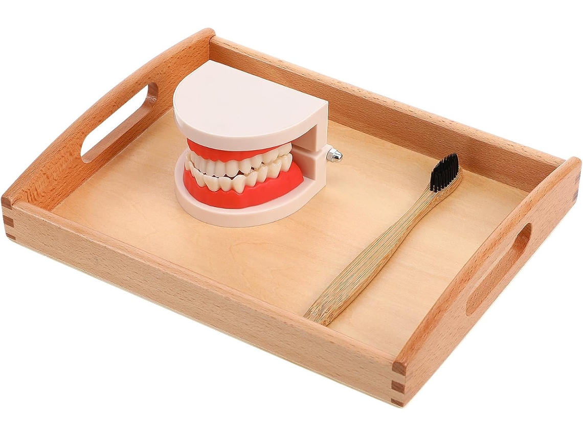 Juego de juguetes educativos de madera para niños, 25x20x3cm, para fomentar la relación entre padres e hijos.