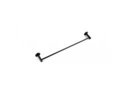Toallero plegable promocional de latón macizo negro mate con un solo brazo adhesivo de pared, económico, de una palanca | Gusshious