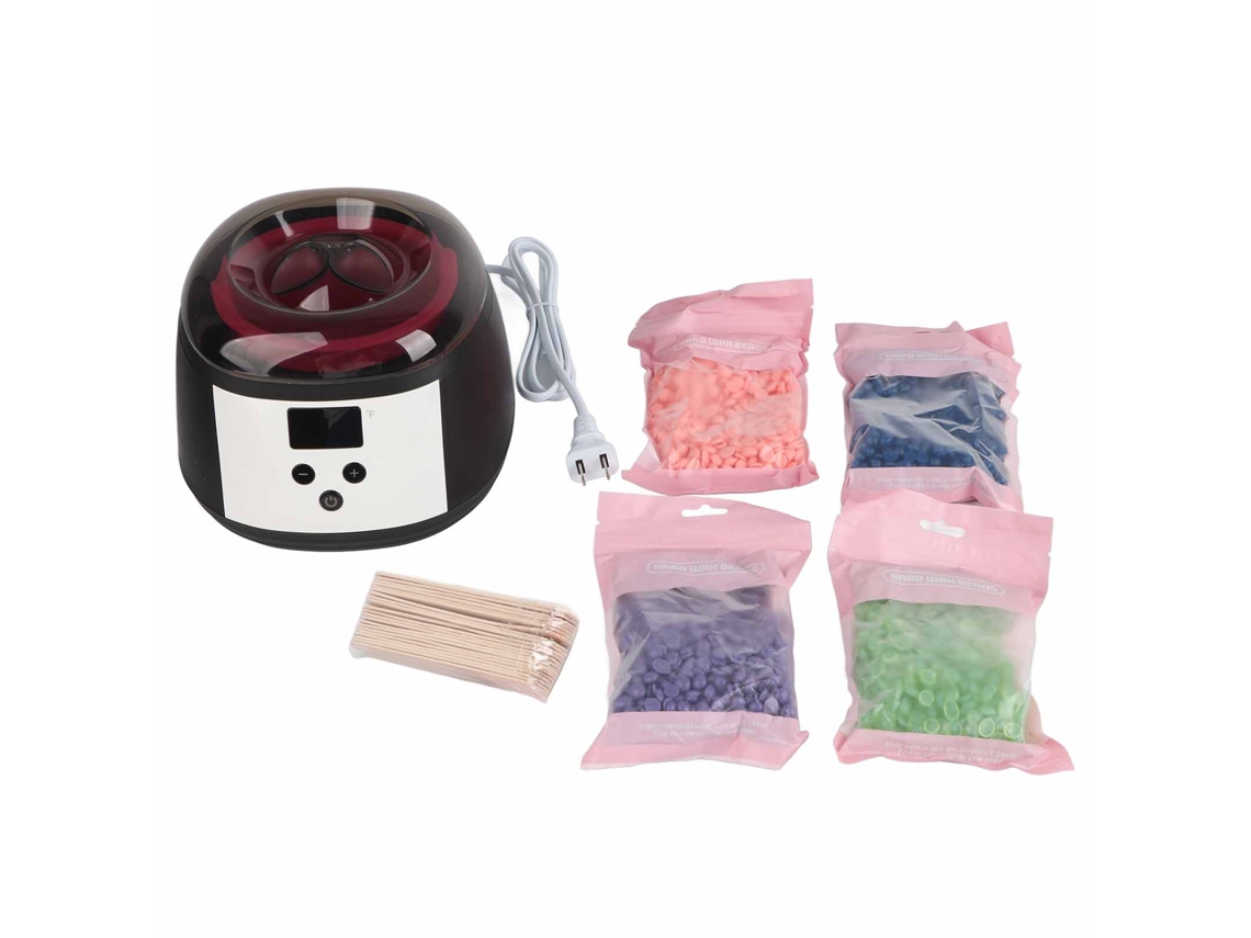 Kit De Cera Depilatoria 500cc Calentador De Cera 100w 100-240v Plug Us Para Depilación