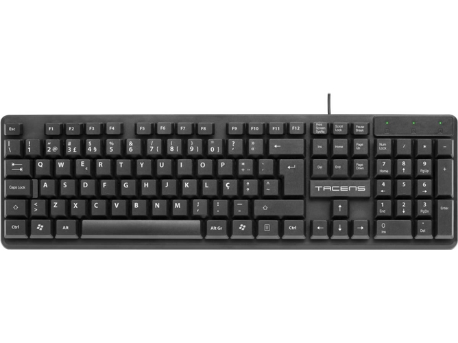 Teclado TACENS AK0PT (Con Cable - Layout Portugués - Teclado Numérico)