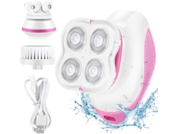 MEOIRUERY Afeitadora eléctrica 3 en 1 para mujeres, masajeador facial, cepillo de limpieza para piernas, rostro, cuerpo, labios y brazos