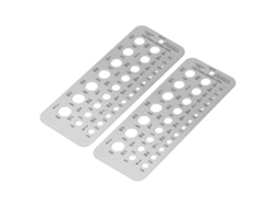 Juego De 2 Calibres De Broca De Acero Inoxidable Con 29 Agujeros, Medidas Métricas E Imperiales De 1/16 A 1/2 Pulgada, Para Mecánicos.