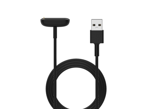 Cable de carga USB con cargador de base magnética portátil para reloj inteligente Fitbit Luxe, longitud del cable: 1 m