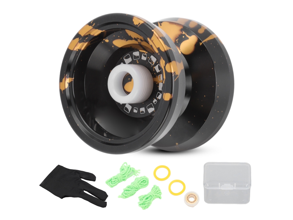 2026 Yoyo De Aleación Black Gold Para Jugadores Avanzados Juguete Fashionable Regalo De Cumpleaños Para Competiciones