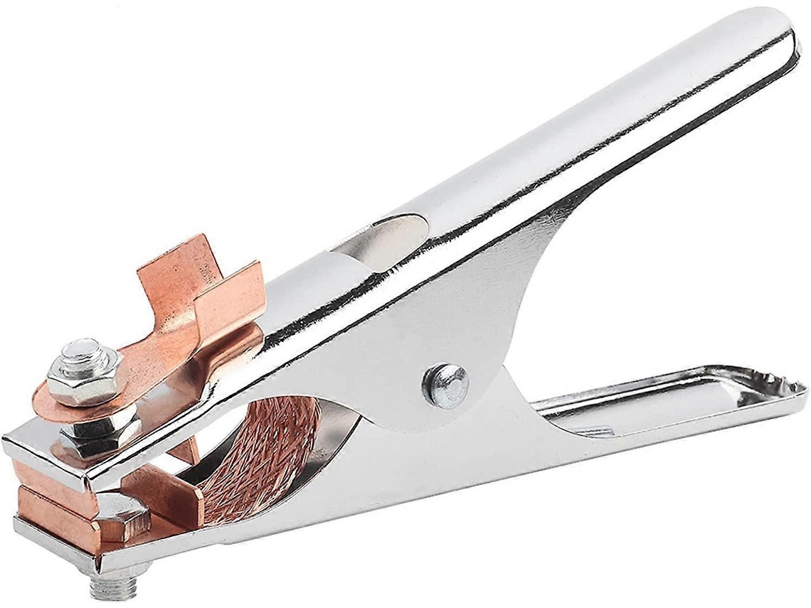 Pinza De Tierra Para Soldadura Arc 300 A De Cobre De Gran Resistencia Con Mandíbula Ancha