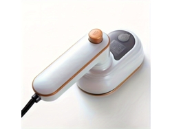 Cuich Mini Iron Plancha portátil para planchado en seco y húmedo, vaporizador antiarrugas, calentamiento rápido, plegable 180°, color blanco