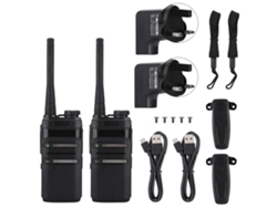Radio portátil bidireccional de 3 W y 16 canales UHF 400-470 MHz